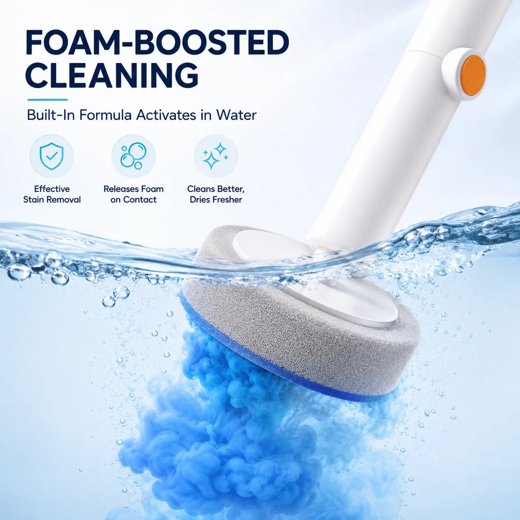 Joybos 2 Sets Disposable Toilet Brush with 48 Brush Heads Total, Replaceable Foaming Refills, Wall-Mounted Auto-Open Holders, Bathroom Toilet Cleaning Kit