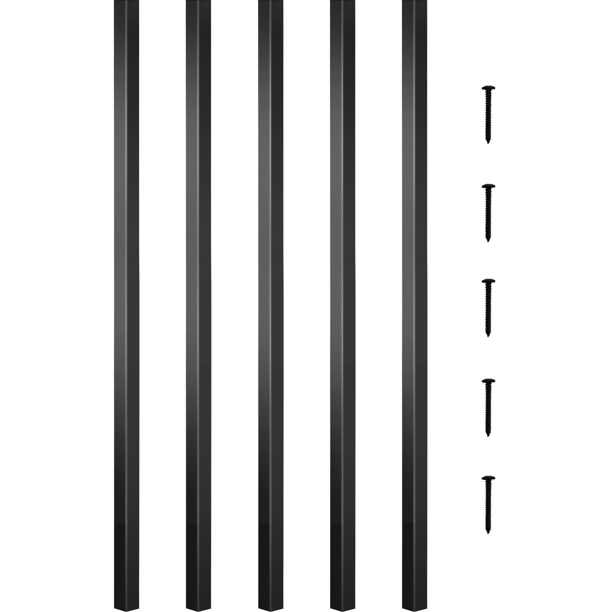 SucceBuy Aluminum Alloy Deck Balusters 101 Pack, Metal Deck Spindles 32-inch
