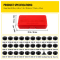 SucceBuy 30 Pcs Oil Filter Socket Set Car Removal Wrench Caps Fluted Cups Socket Remover Tool for Ford BMW AUDI Repairing
