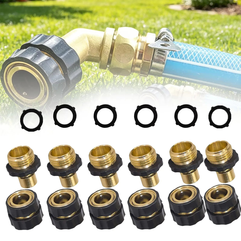 6 Sets 3/4inch thread American Standard garden quick connector water gun joints washing machine adapter garden irrigation fittings