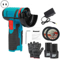 Cordless Angle Grinder, Rechargeable 12V Battery Steel Gears Mini Angle Grinder, Metal Wood Polishing Electric Grinding Tool