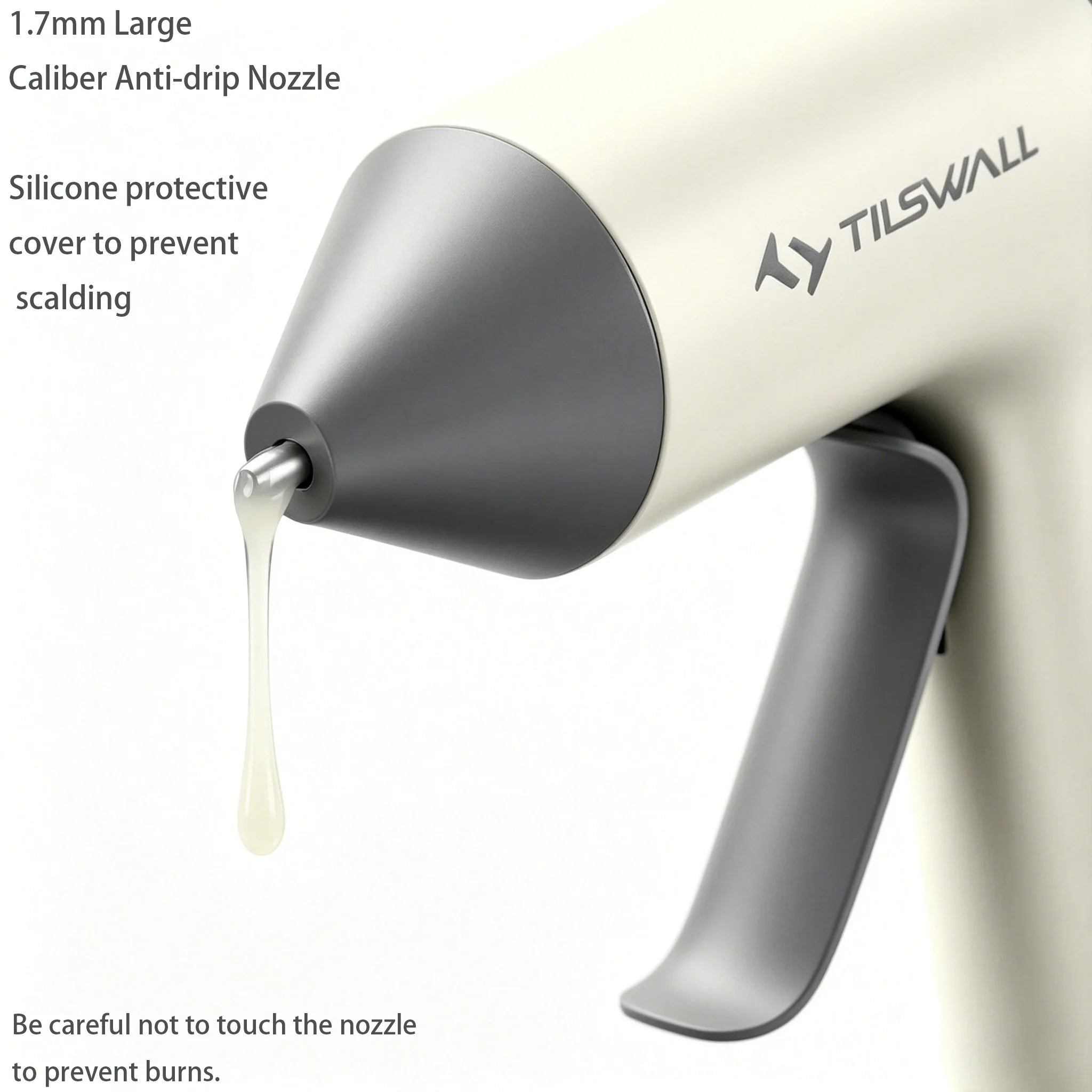 Electric Hot Melt Glue Gun 30s Fast Heating Cordless Glue Gun With 20pcs Glue Sticks 2000mAh Type-C Rechargeable Hot Melt Glue Gun 1.7mm Precision Nozzle For DIY Craft Home Repair Quick Repairs