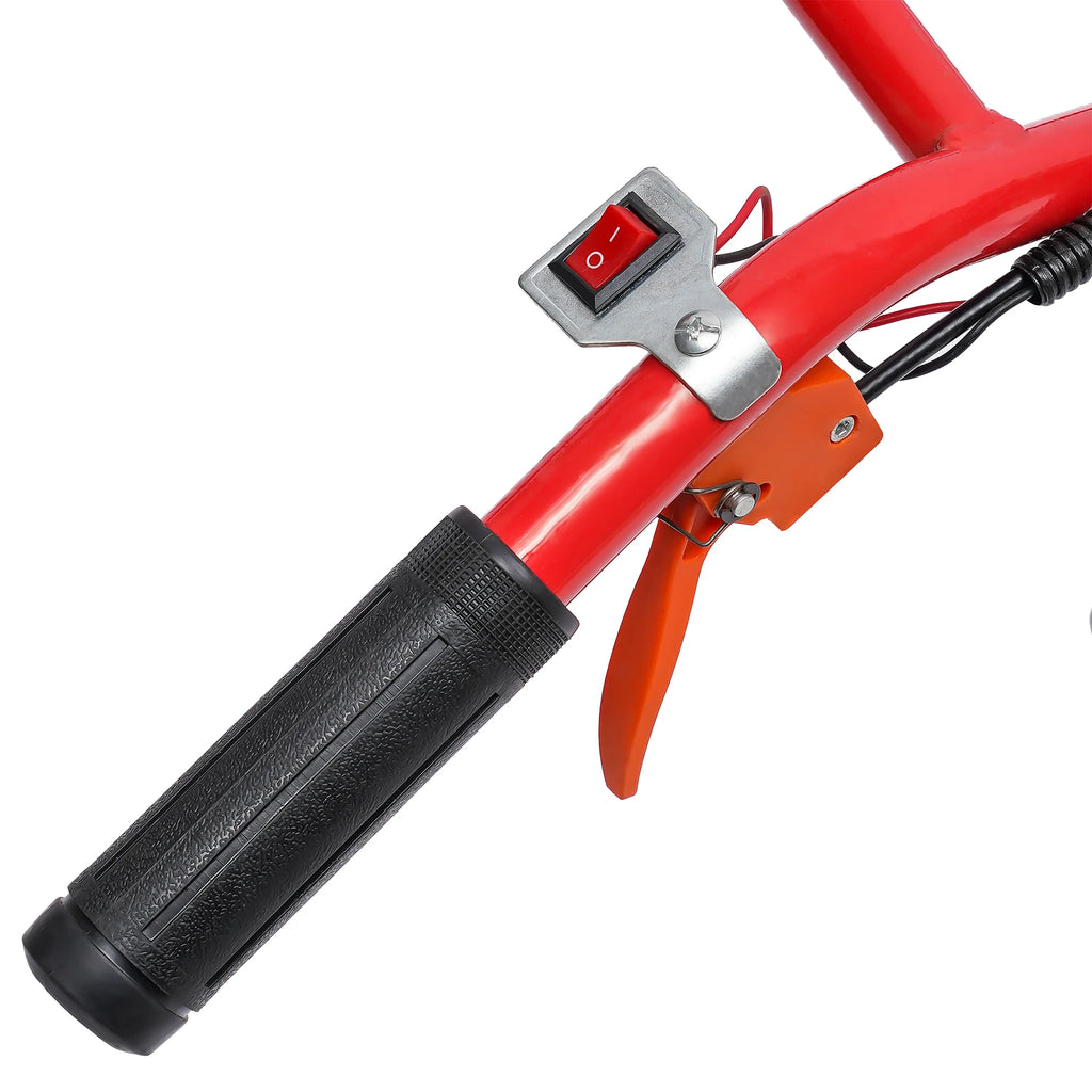 Bymaocar 2-Stroke Gas Lawn Mower Hand Push Gasoline Lawn Mower 28cm Cutting Width Small Gasoline Multi-function Garden Edging Tool