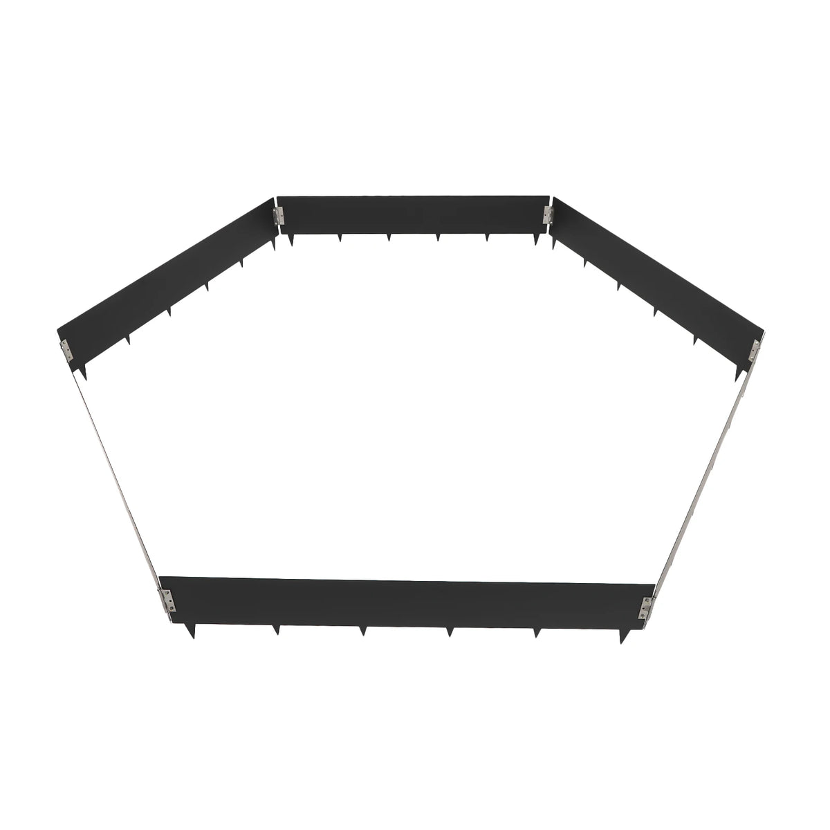 Bymoacar 6 Pack Garden Fence Lawn Barrier Steel Landscape, Garden Edging Durable Decorative Border for Garden Landscaping 40-inch x 8.46 inch