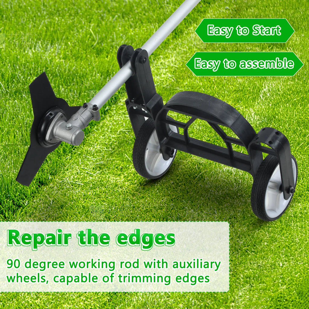 8 in 1 Weed Wacker, Trimmer, Edger, Chainsaw, Gas Powered, 52CC 2-Cycle