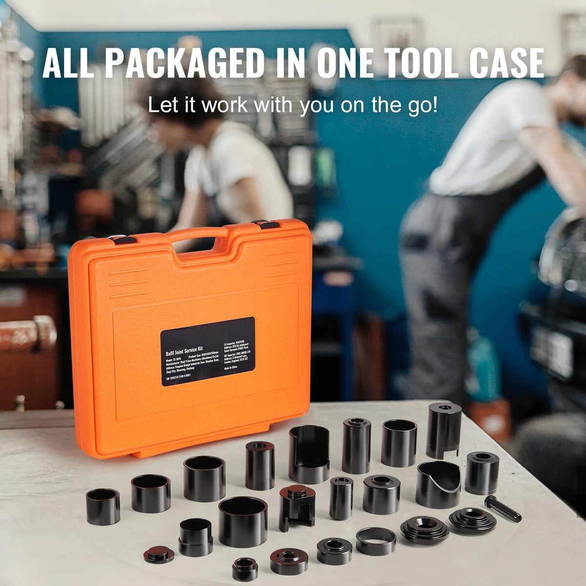 SucceBuy Ball Joint Press Kit 25 pcs Tool Kit C-press Ball joint Remove & Install Tool Heavy Duty Ball Joint Repair Kit for Repair