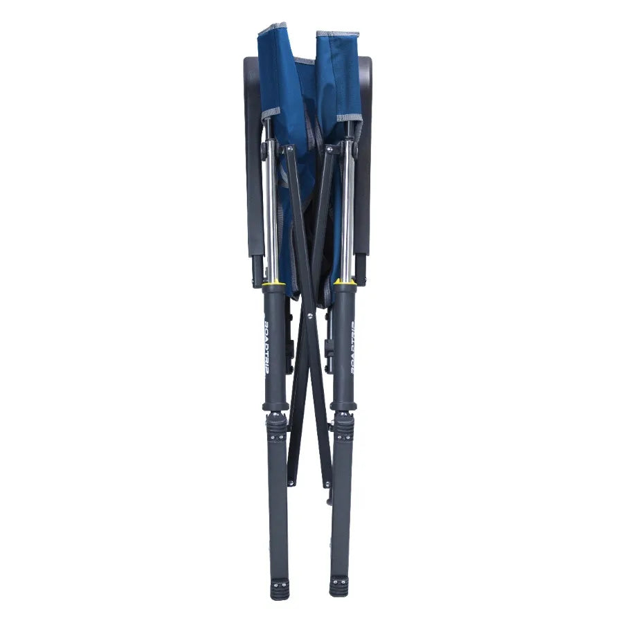 GCI Road Trip Rocker Foldable Rocking Camp Chair Blue
