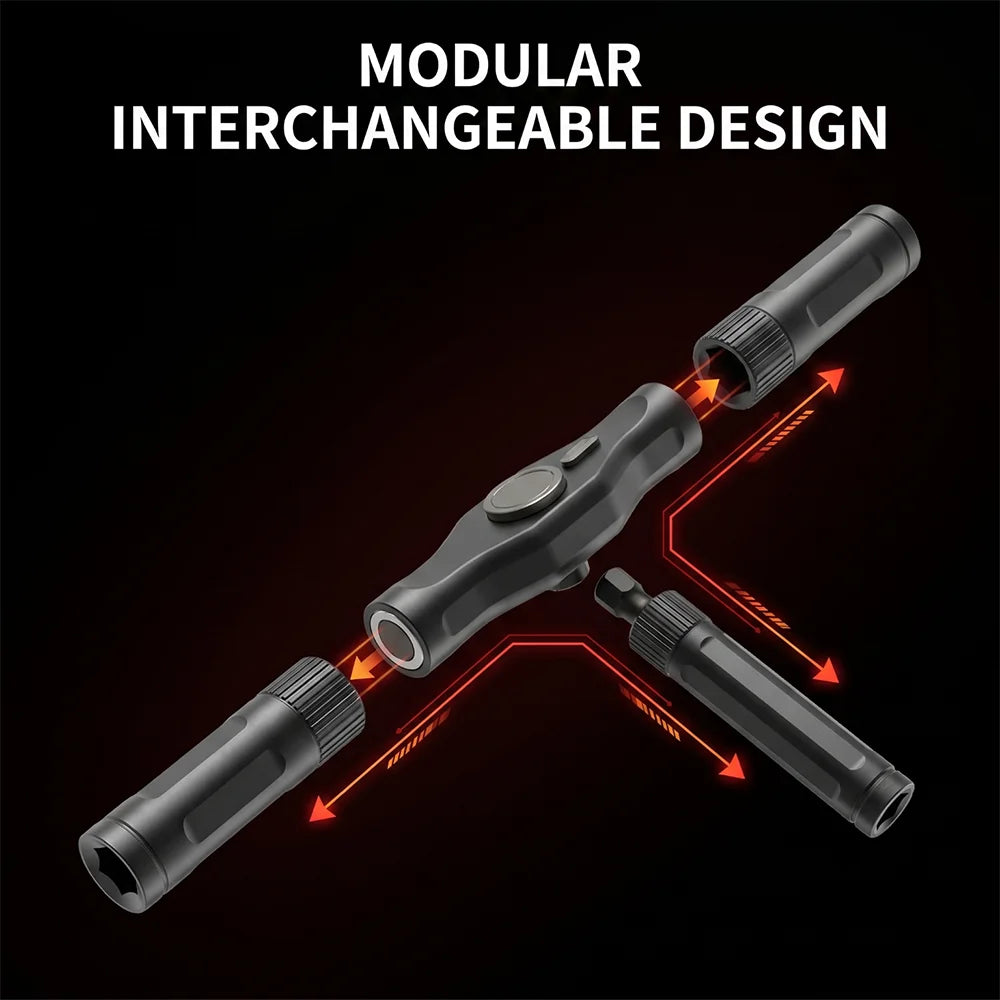 ZENG 24 In 1 Multi-purpose Ratchet Wrench Screwdriver Set Magnetic S2 CRV Bits Modular Interchangeable Handle Portable Storage Box DIY Household Precision Repair Hand Tools Kit
