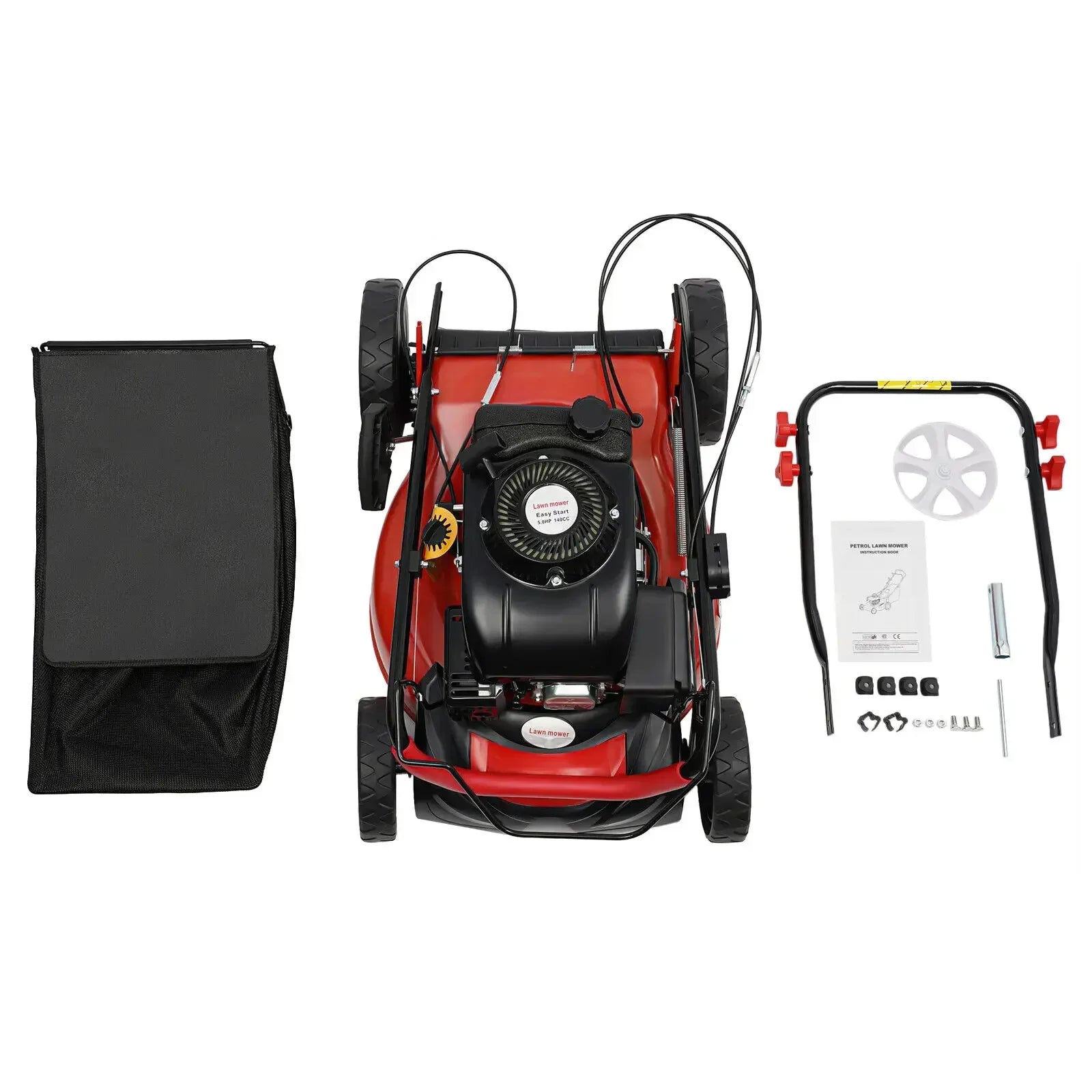 20.5" 140cc Gas Lawn Mower – High Wheel, FWD, 1.6L, 8 Gears, 4 Stroke, NEW