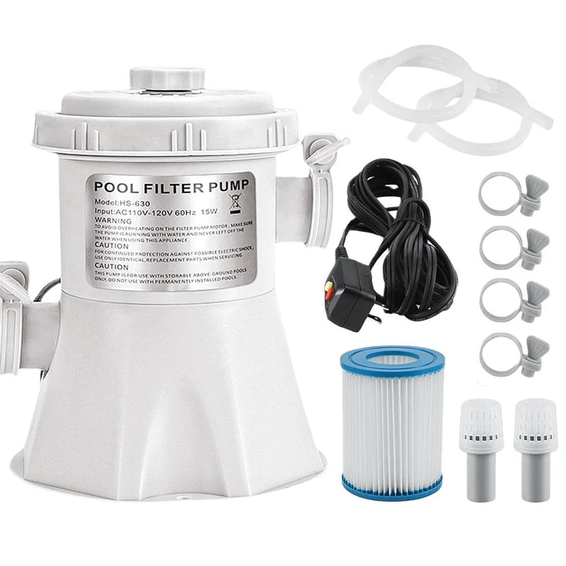300 530 800 gal Swimming Pool Circulating Water Filter Pump Above Ground Electric Pool Filter Pump Cleaner Swimming Pool Device
