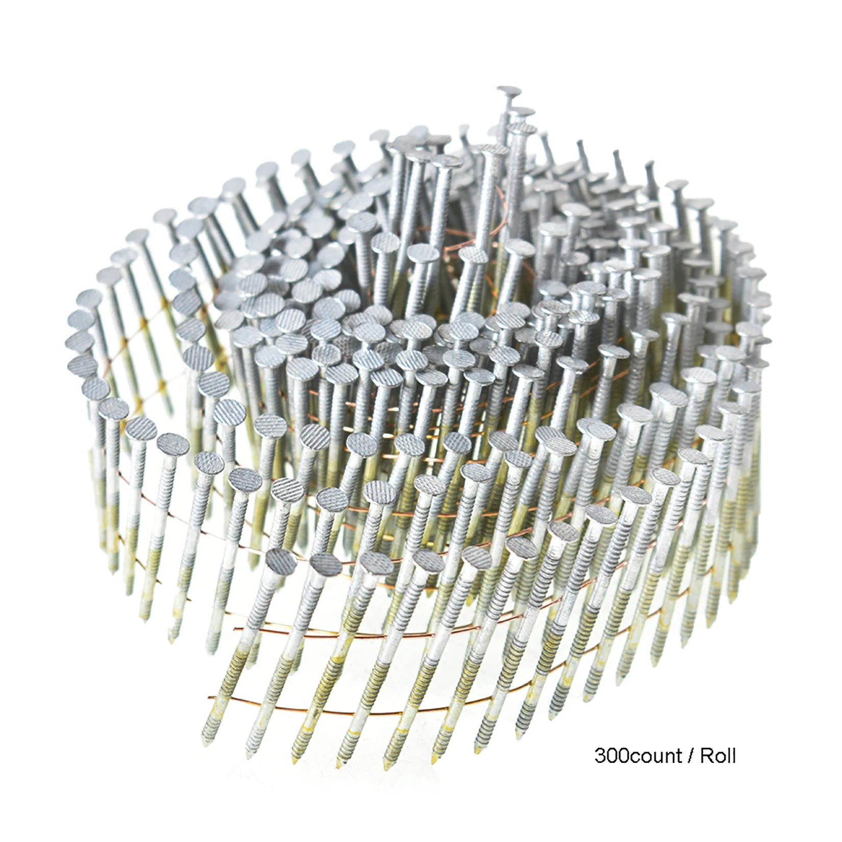 3600 Count Siding Nails 2-1/4 Inch by.092 Inch 15 Degree Ring Shank Hot-Dipped Galvanized Collated Wire Coil