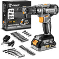 DEKO 20V Women's Cordless Drill with Battery and Charger 20V Drill Driver Kit Suitable for Woodworking Household Tools