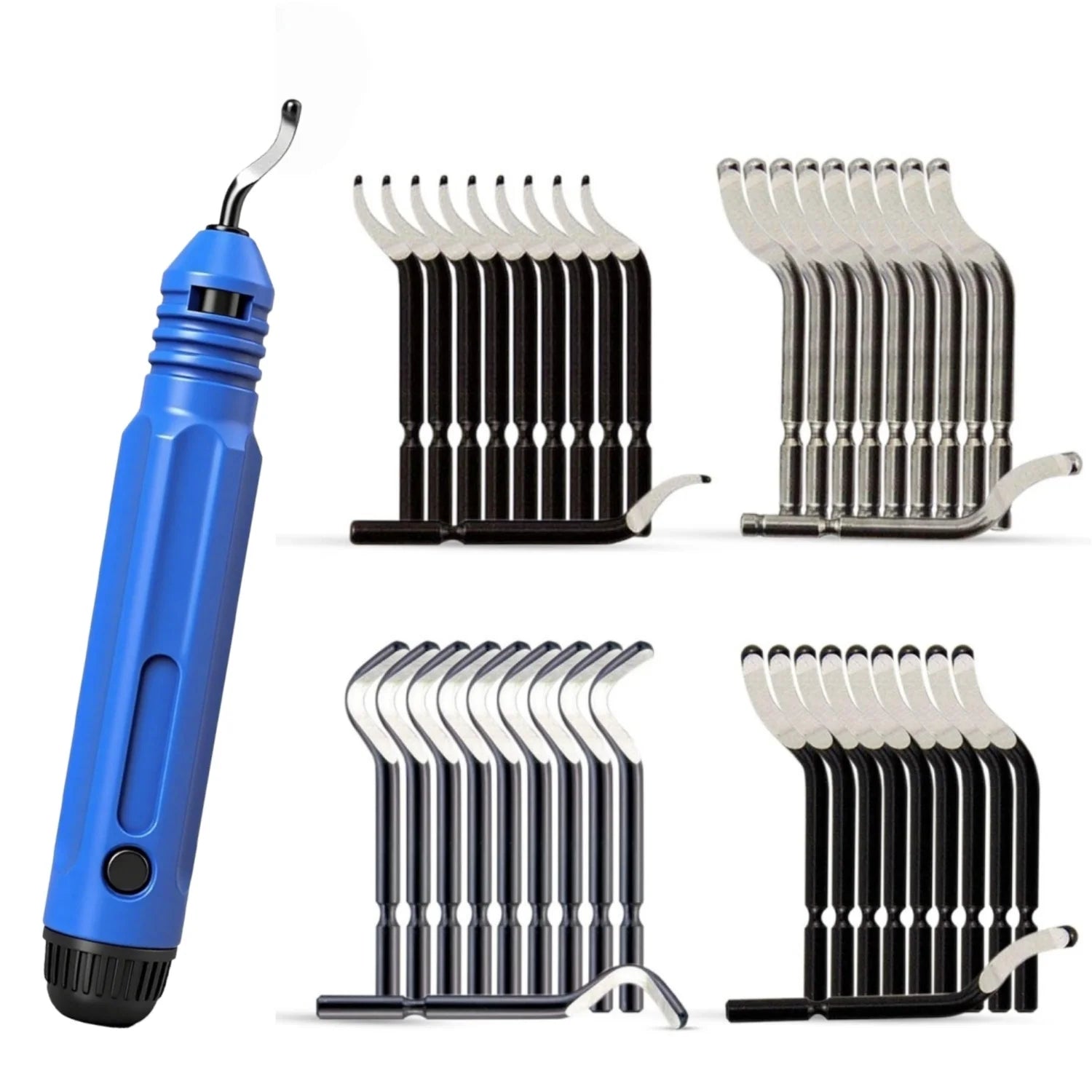 Deburring Tool with High Speed Steel Swivel Blade Burr Removal Reamer Works on Metal Resin PVC Pipes Copper Plastic 3D Printing