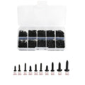 1000pcs Self Tapping Screws PA M1 M2 M1.4 M1.7 Small Phillips Pan Head Laptop Screws computer screw Black