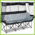 Oversized 3 Person Camping Chair with Canopy Shade, Fully Padded, Folding Outdoor Chair for Camping, Lawn, Backyard