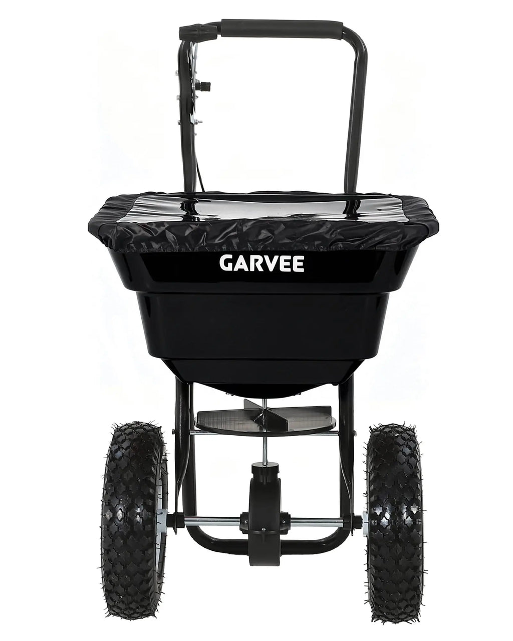 Garvee Heavy Duty 80LB Lawn Spreader, Walk Behind Broadcast Spreader With 12FT Coverage, 13in Wheels For Seed Fertilizer Salt