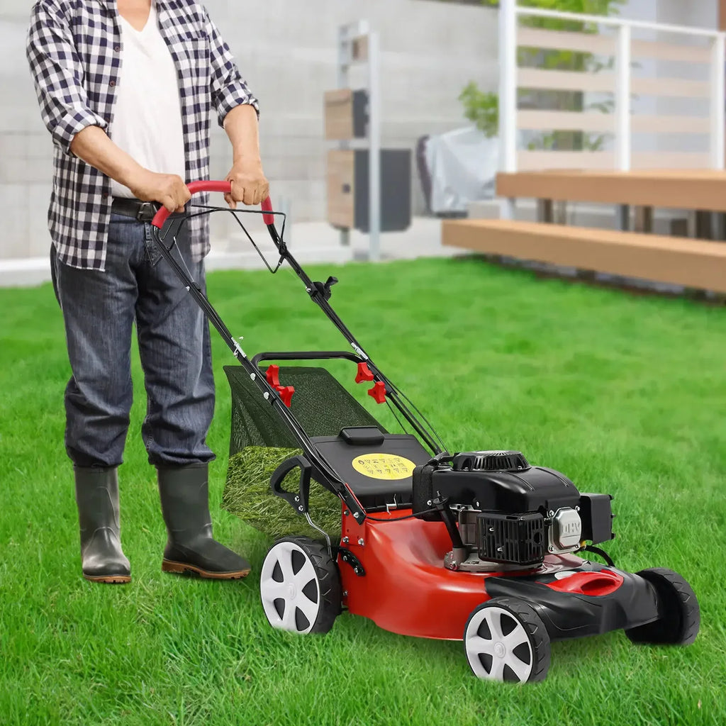 20.5" 140cc Gas Lawn Mower – High Wheel, FWD, 1.6L, 8 Gears, 4 Stroke, NEW