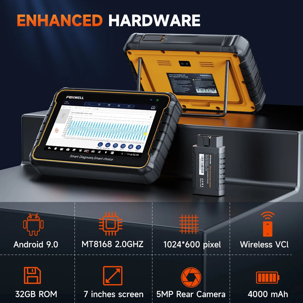 Foxwell GT60 OBD2 Automotivo Scanner 24+ Reset ABS SAS TPMS Reset ODB 2 OBD2 Scanner Bluetooth All System Diagnostic Tool