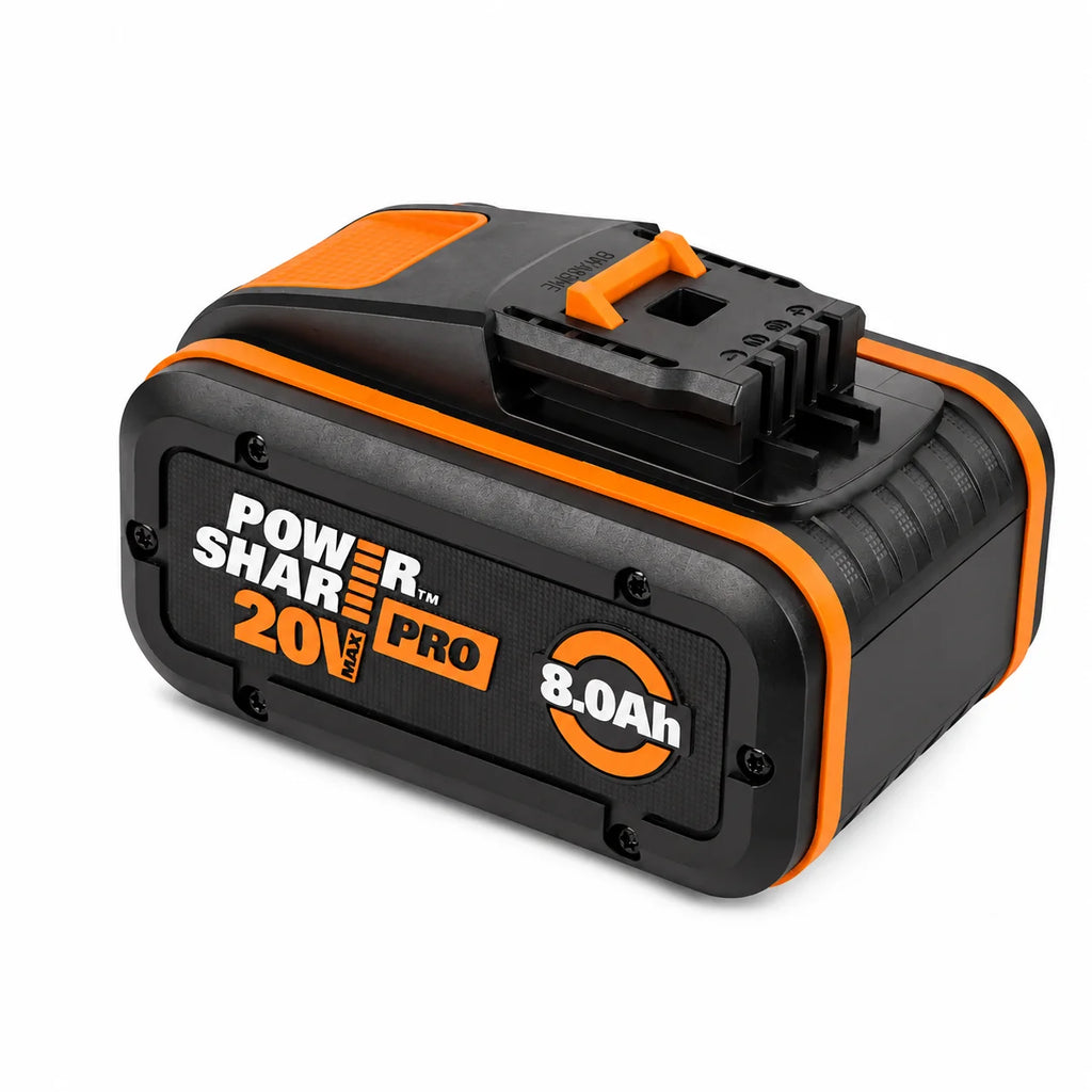 100% Original Worx 20V 8.0Ah Lithium Battery, Rechargeable WA3553 WA3551 WA3553.1 WA3570 for All WORX Electric and Garden Tools