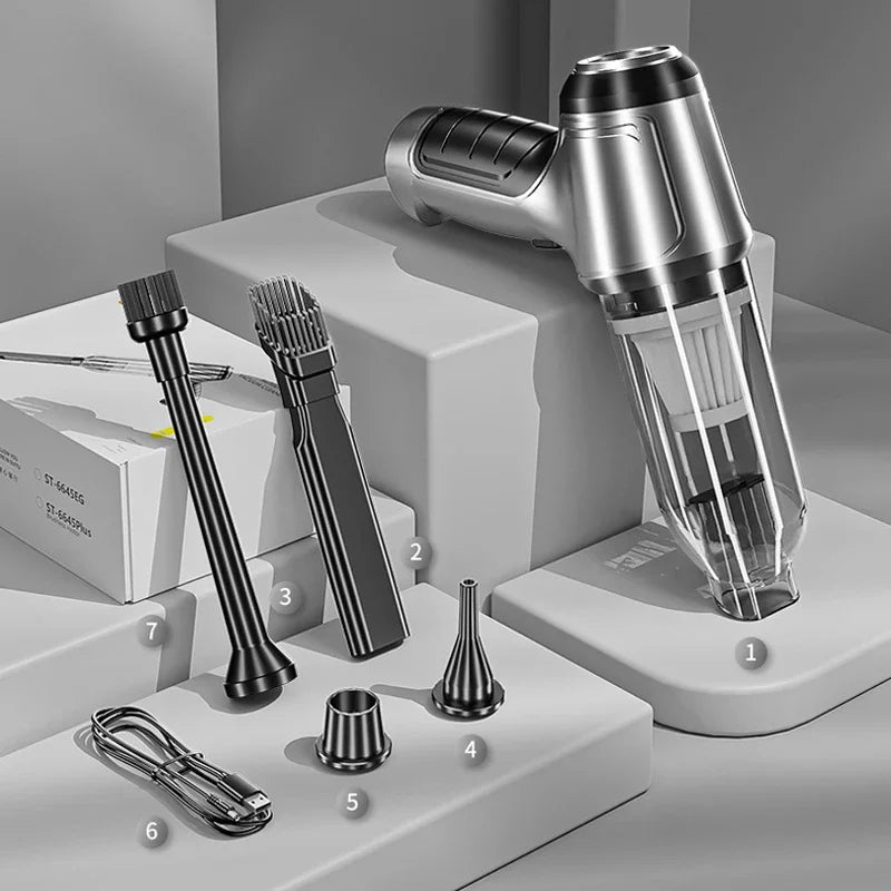 EAFC Brushless Car Vacuum Cleaner Cordless Handheld Auto Vacuum Home & Car Dual Use Mini Vacuum Cleaner with Builtin Battrery