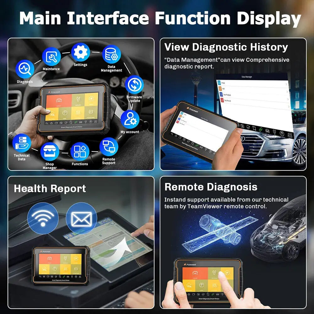 Foxwell GT60 OBD2 Automotivo Scanner 24+ Reset ABS SAS TPMS Reset ODB 2 OBD2 Scanner Bluetooth All System Diagnostic Tool