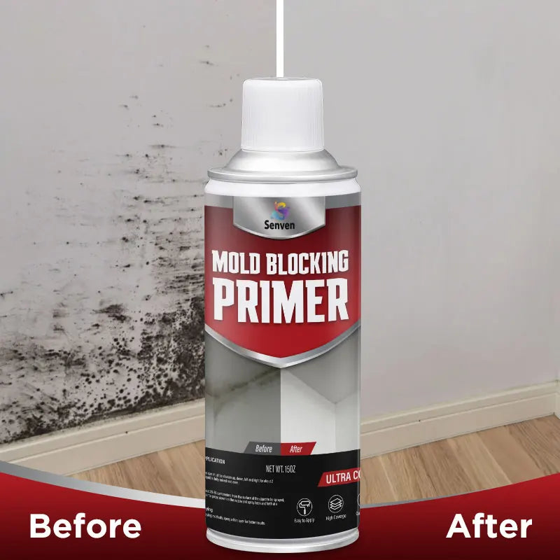 Senven Wall Defense 30-ounce Professional Spray Paint Set 4-Piece White for Immediate Stain Removal DIY Kit for Bathrooms Ceilings