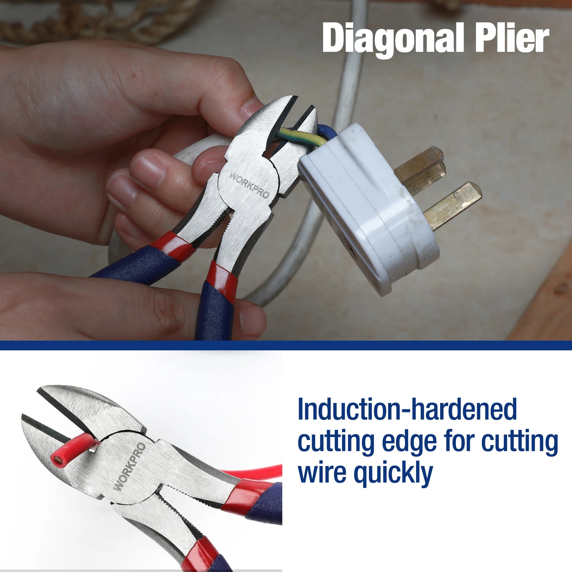7-Piece Pliers Set, Groove Joint, Long Nose, Slip Joint, Linesman and Diagonal Pliers for DIY