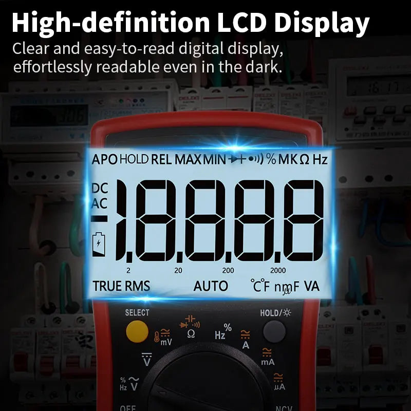 ZOYI Digital Multimeter ZT-219, all-function 4.5-digit true RMS high-precision multimeter with full-range burn-out protection.