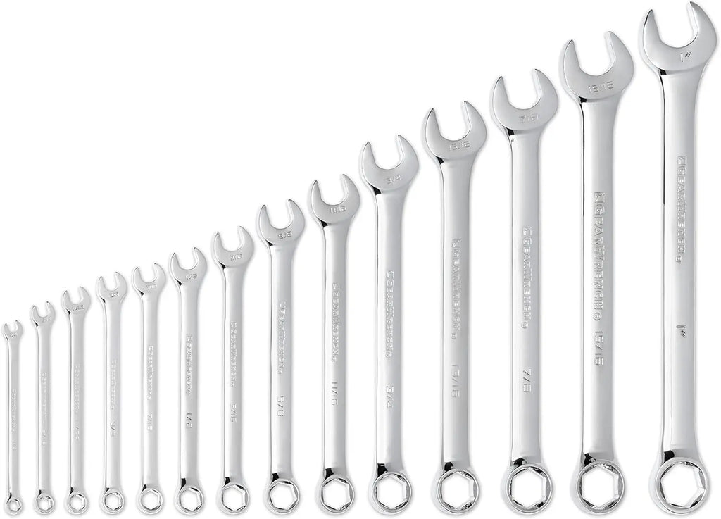 14-Piece 6-Point SAE Combination Wrench Set, Durable Tools for Automotive and DIY Projects