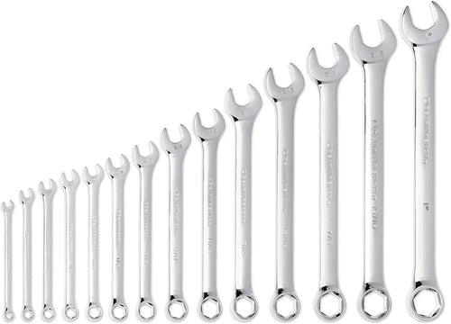 14-Piece 6-Point SAE Combination Wrench Set, Durable Tools for Automotive and DIY Projects