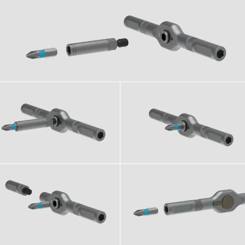 42-in-1 Ratchet Screwdriver Set, Magnetic Precision Bits with Detachable Handle & Case. Multi-Purpose Mini Screwdriver Kit