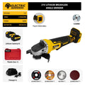 Electric Goddess DCG406 Brushless Angle Grinder Cordless Metal Polishing Machine Cutting Woodworking Power Tool For Makita 21V Battery Pin