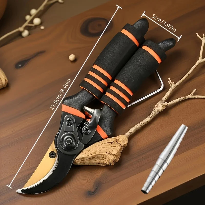 Professional Titanium Alloy Gardening Shears-Heavy-duty Steel Gardening Shears Suitable for Home Gardening and Landscape Design