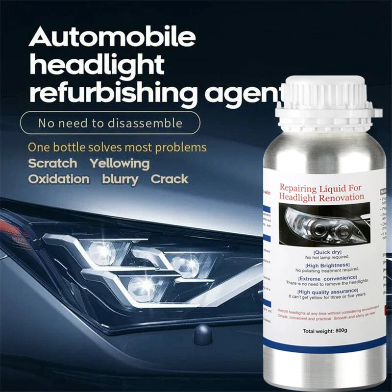 JOIGVFN 800ML Car Headlight Repair Fluid Headlight Polishing Restoration Polishing The Headlights