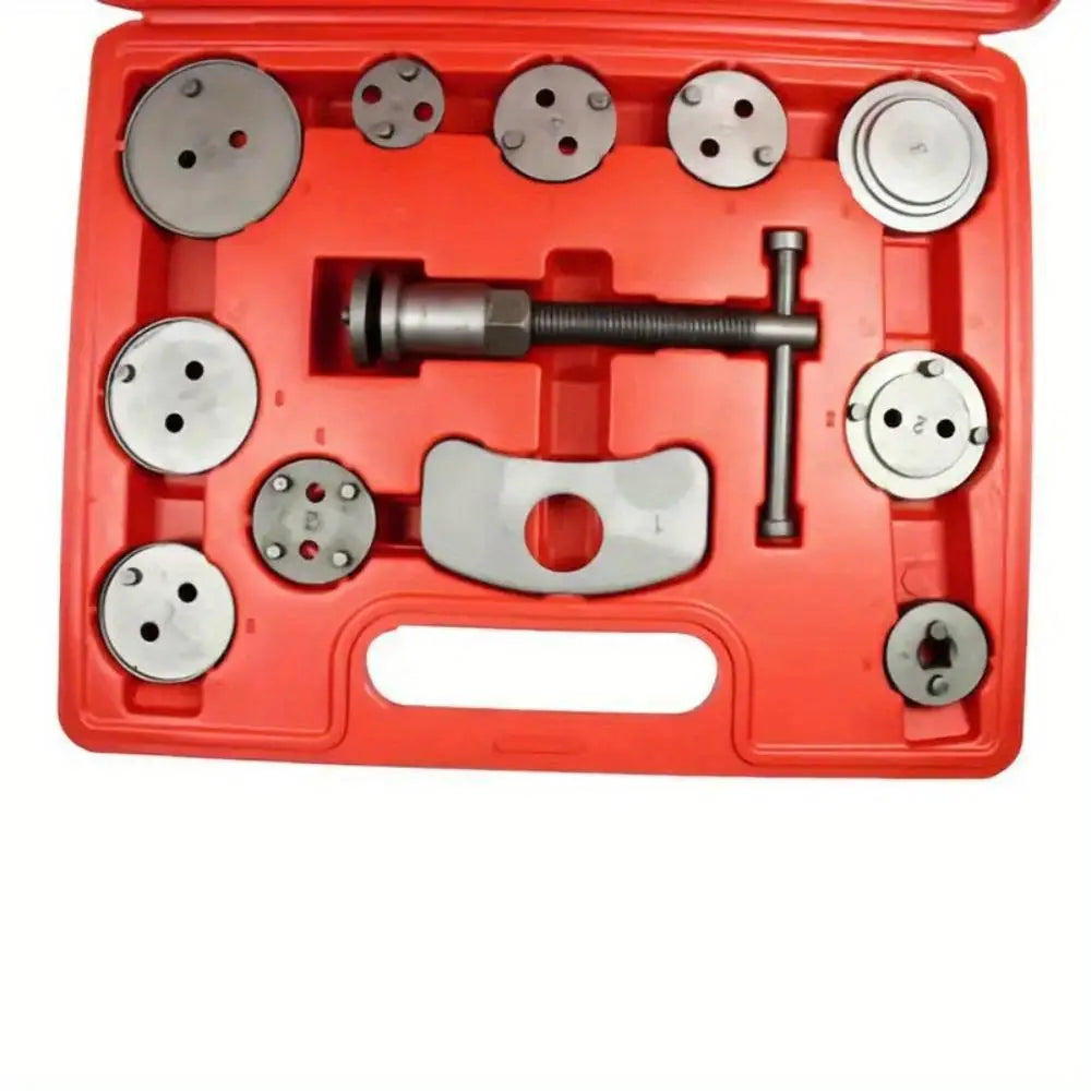 12pcs/Set Universal Car Disc Brake Caliper Rewind Back Brake Piston Compressor Tool Kit Set For Automobiles Garage Repair Tools