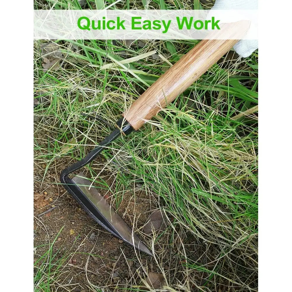 Weeding Sickle Hoe, Gardening Tool, Weed Remover, Hand Weed Cutter, Scythe with High Carbon Steel Blade for Cutting Grass, Soil