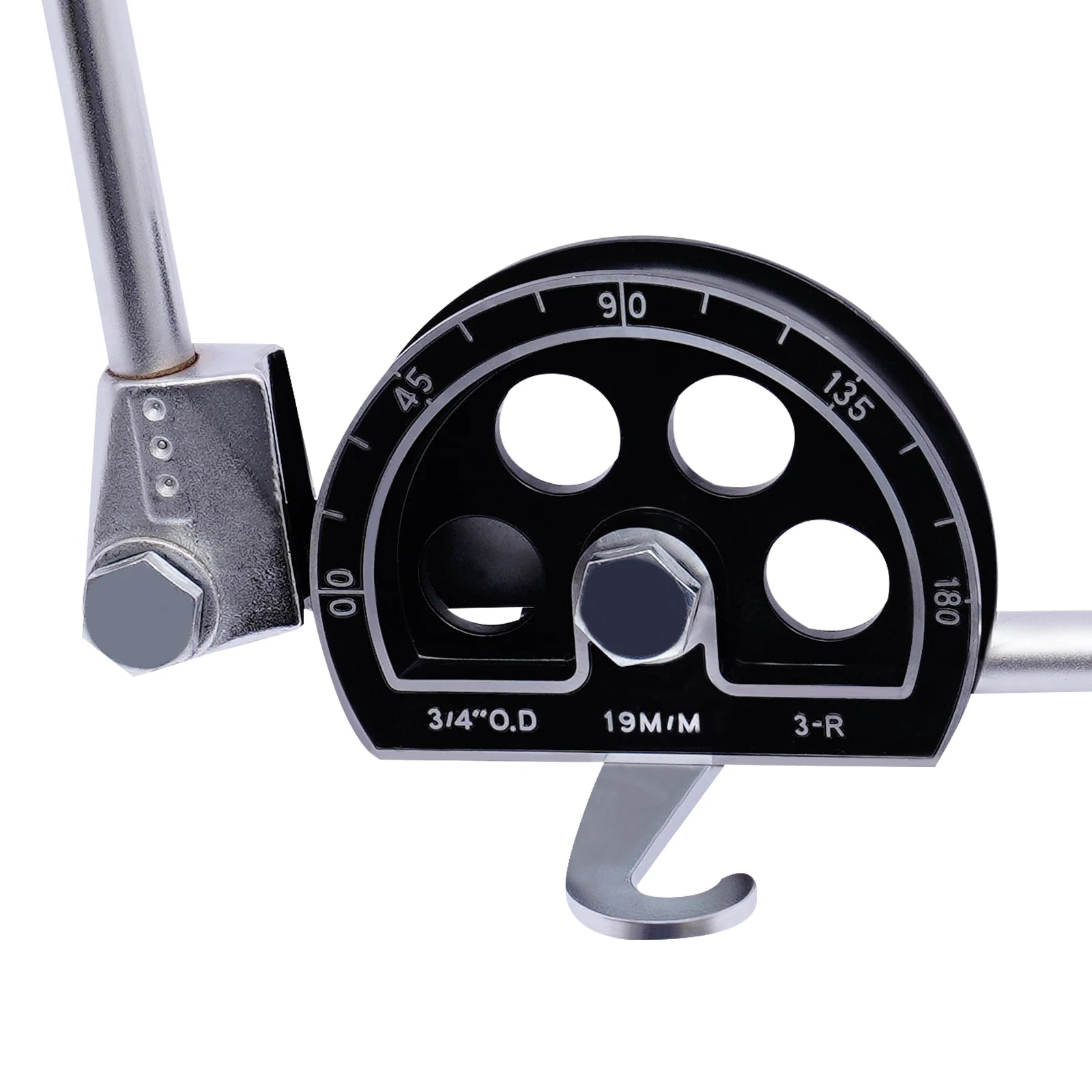Siver 3/4'' Manual Tube Pipe Bender 180° Plumbing Tools For Steel Copper And Aluminum Used In Many Fields