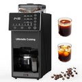 Programmable Coffee Maker with Grinder for Hot and Cold Brew 22 oz Glass Carafe Fully Automatic with Timer and Removable Filter