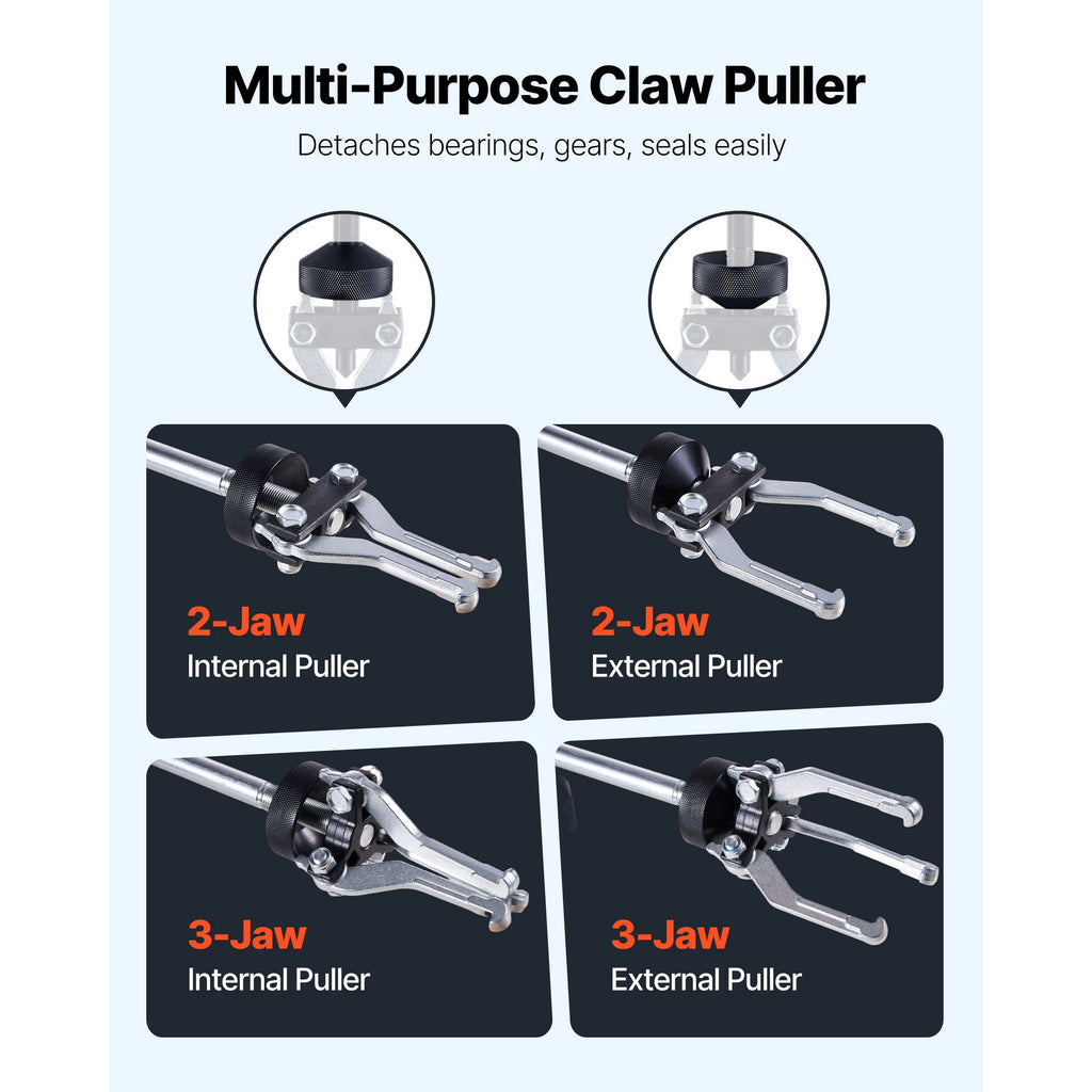 SucceBuy 9-Way Slide Hammer Puller Set Front Wheel Hub Bearing Remover Axle Bearing Puller Tool Kit and Slide Hammer Remover Set
 XC9027C/XC8670/XC2120