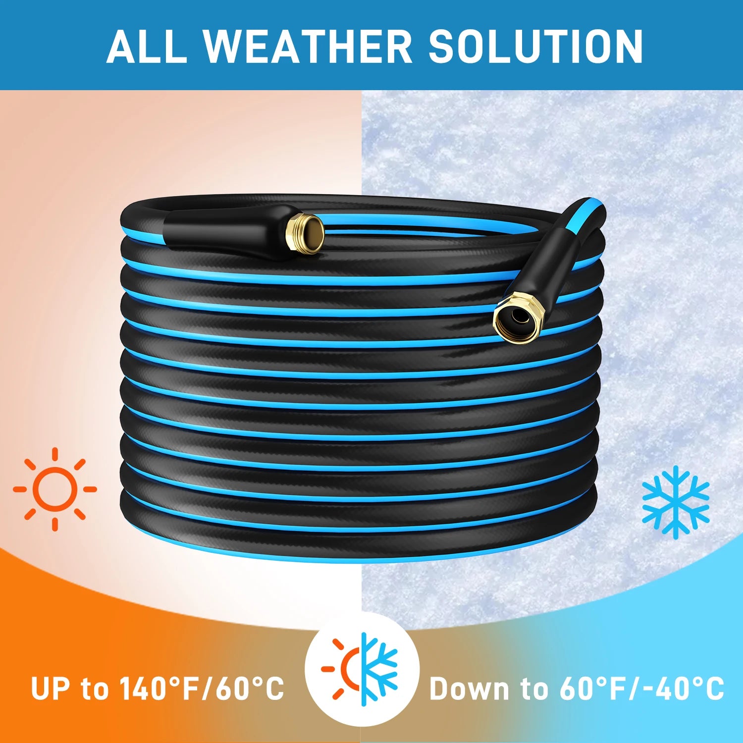 PVC Garden Hose, Heavy-Duty, Durable, 5/8 Inch