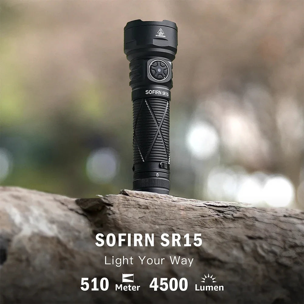 LED Flashlight, 4500 Lumens, USB C Rechargeable, Magnetic Base