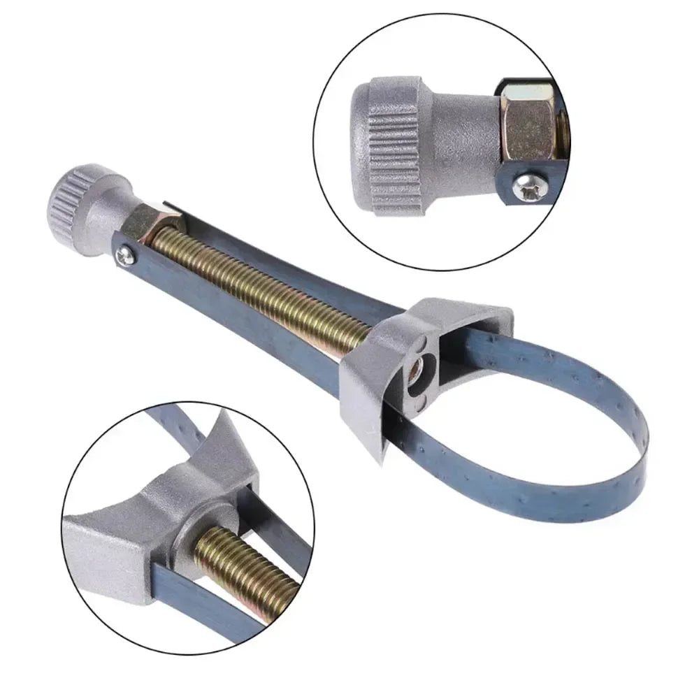 Car/Motorcycle Oil Filter Removal Tool, Strap Oil Filter Wrench, Diameter Adjustable 60mm To 120mm Top Quality