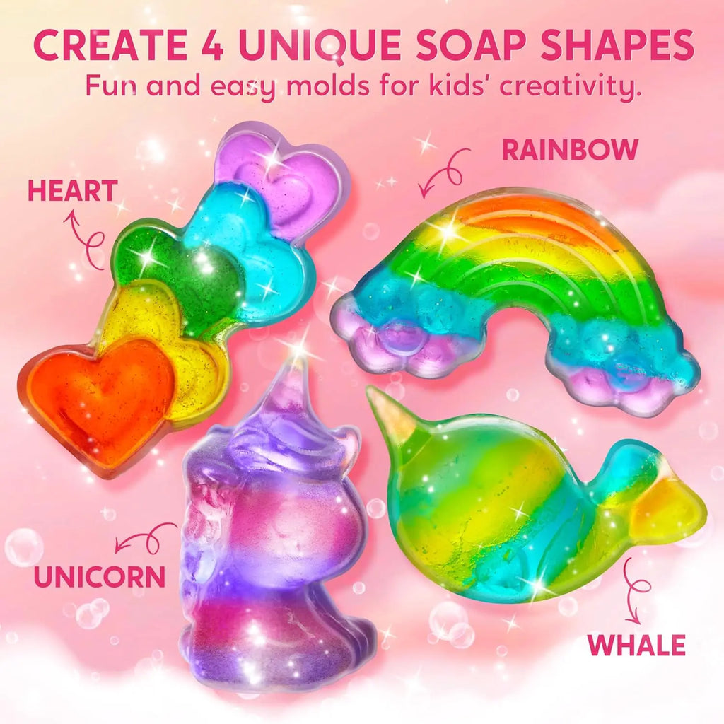 JOYFY Unicorn Soap Making Kit, Girl's Crafts, DIY Project for Kids, STEM Activity, Teenage Gifts