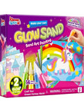 JOYFY Kid "Glow Sand" Sand Art Kits, Glow-In-The-Dark Sand Painting, 14 Colors 6 Fantasy Templates