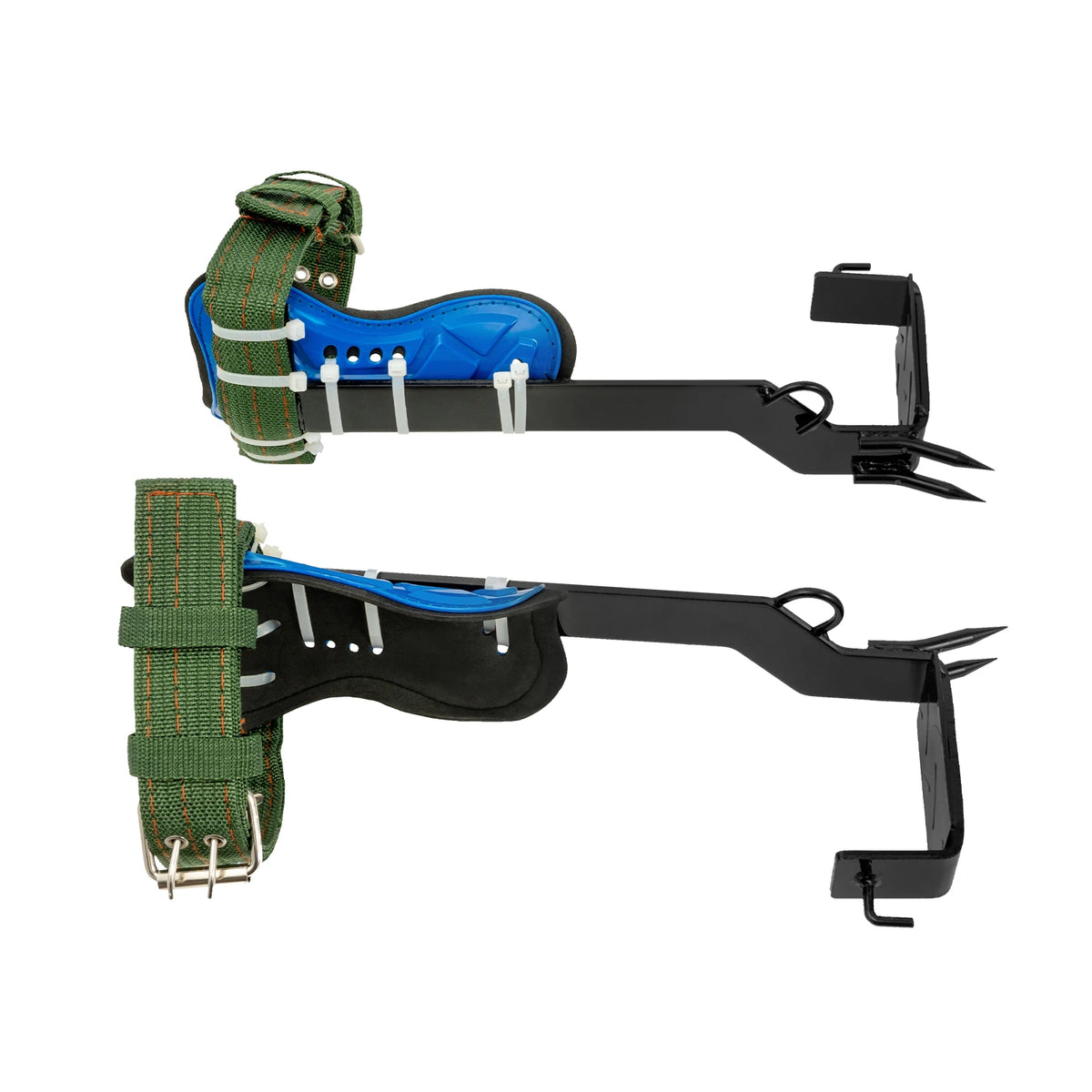 Tree Climbing Spikes Set, 2-Tooth Pole Climbing Gaffs with Safety Belt & Rope, 220lbs Capacity for Arborist Hunting