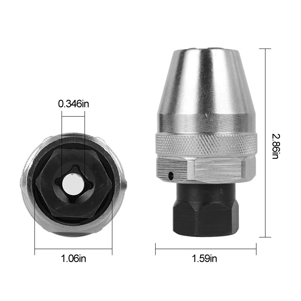Aliilee Broken Bolt Remover Damaged Bolt and Stud Extractor Tool Bolt Head Socket Remover for Rounded Off Painted and Rusted Tight Bolts