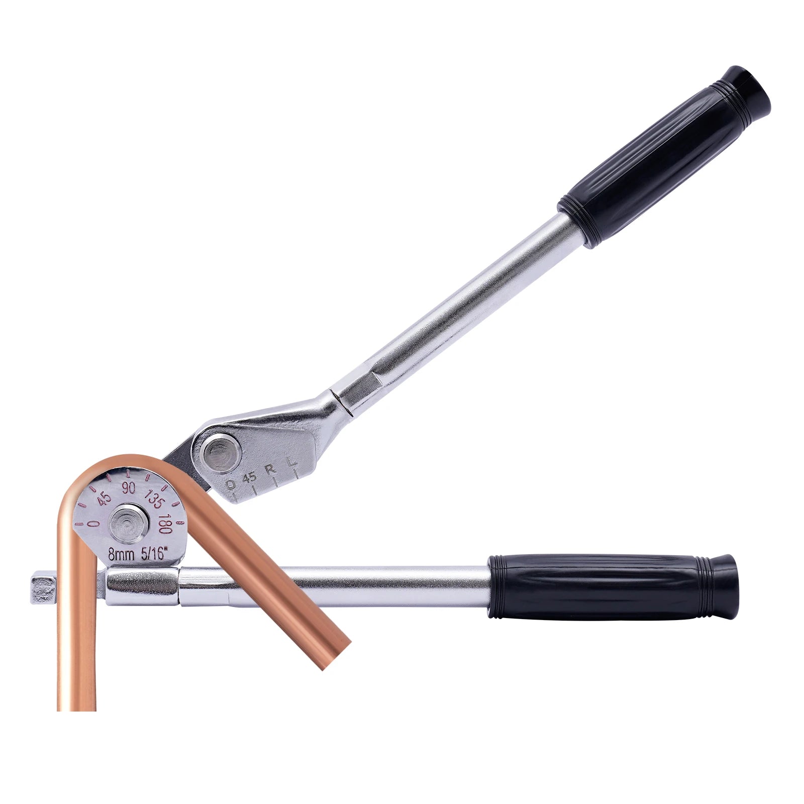 Siver 3/4'' Manual Tube Pipe Bender 180° Plumbing Tools For Steel Copper And Aluminum Used In Many Fields