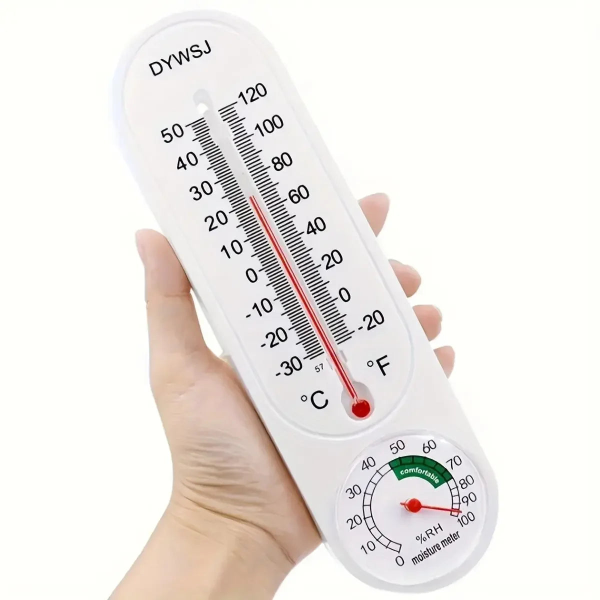 1pcs Outdoor/Indoor Thermometer Hygrometer, Temperature Humidity Gauge Meter with Celsius/Fahrenheit, Humidity Monitor.